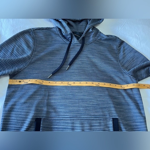 Prana Gatten Hoodie | Blue White Stripe Long Sleeve Men’s Size medium - Picture 6 of 9
